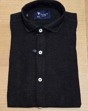 Chemise 100% Lin noire